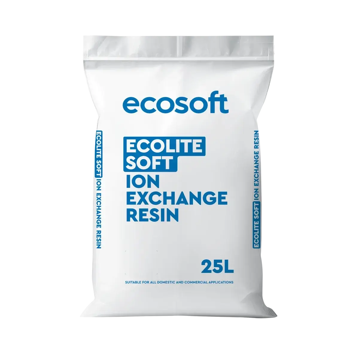 Rasina pentru dedurizare, Ecosoft Ecolite, ambalare sac 25 litri, schimbatoare de ioni, puternic acida