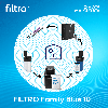 Soluție protecție esențială, FILTRO Family Blue 10, ideală locuință mică, apă semidurǎ, consum 1–3 persoane, debit optim 1.2 m³/h, filtrare, dedurizare, purificare si sterilizare
