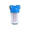 Filtru cu purjare pentru protecție dublă calcar și sedimente, MV Group IT FFPP2PTM00, cap 3V pentru instalare în spații reduse, design cu cădere redusă de presiune, compatibil cu trei tipuri de cartușe DOE, BIG, COD3