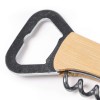 Desfacator cu tirbuson din otel inoxidabil si cu maner din bambus