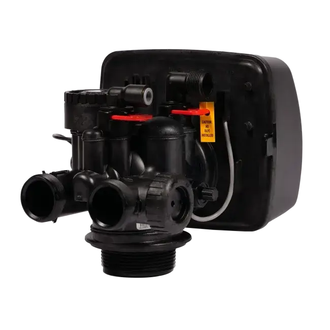 Stație Ecomix 5-in-1 automată, Clack WS1 PROMIX, dedurizare, deferitizare, demanganizare, valvă volumetrică premium, tank simplex 10x54, debit 2.3 m3/oră, 37 litri rasină Ecomix A inclusă