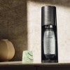 Aparat de sifon, SodaStream Terra Black, cu butelie de CO2 si sticla quick connect